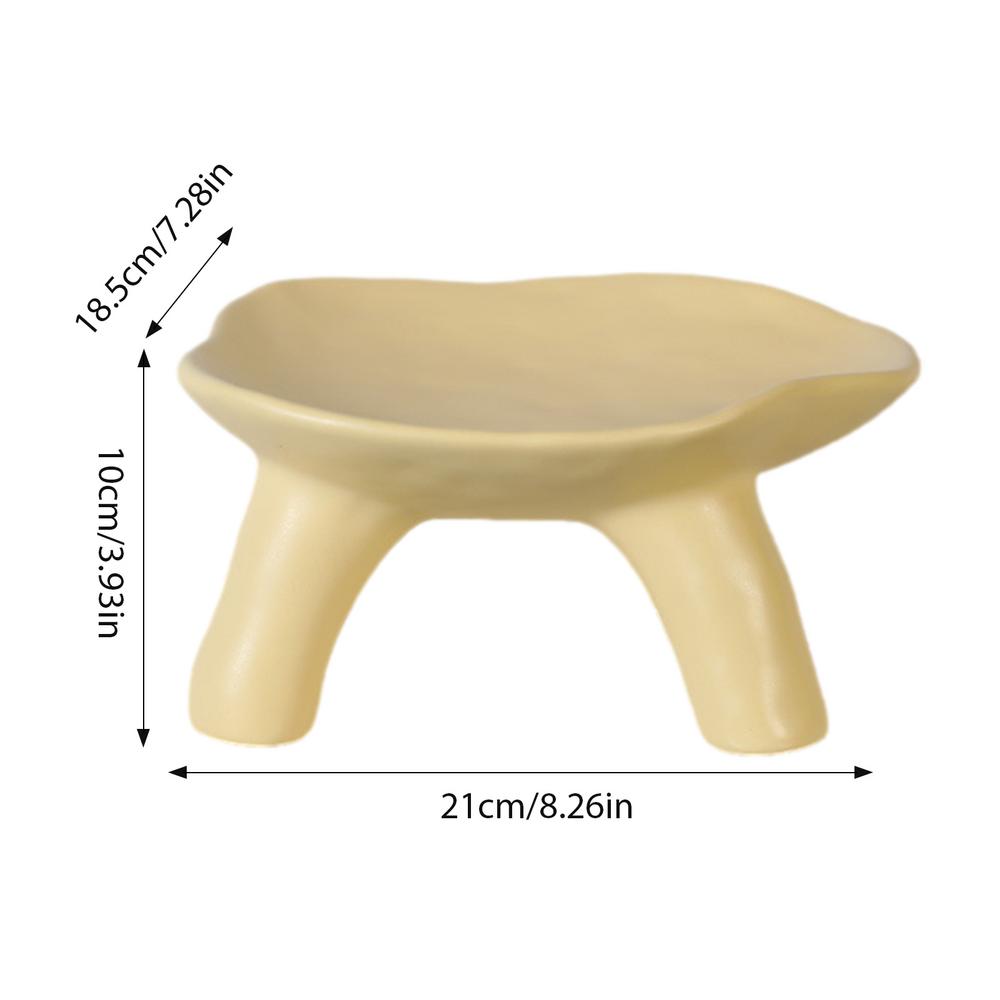Ceramic Jewelry Tray Fashion Modern Jewelry Holder Stool Shapes Ceramic Desktop Jewelry Storage Tray Jewelry Holder Home жёлтый