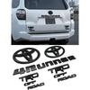 Overlay! New 2014-2024FOR Toyota 4Runner Trd Off Road Matte Black Out Emblem Kit