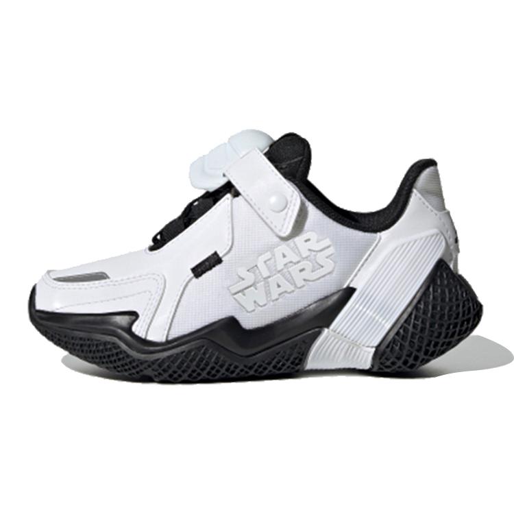 Star Wars x Adidas STAR WARS Rnr K Нескользящая Амортизация Низкие Детские Беговые Кроссовки Черный Детские FV5789 28