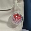 2026 Christmas Alloy Resin Red/Green Apple Pendant Keyring Handbag Decoration Keychain Handmade Jewelry  Accessories