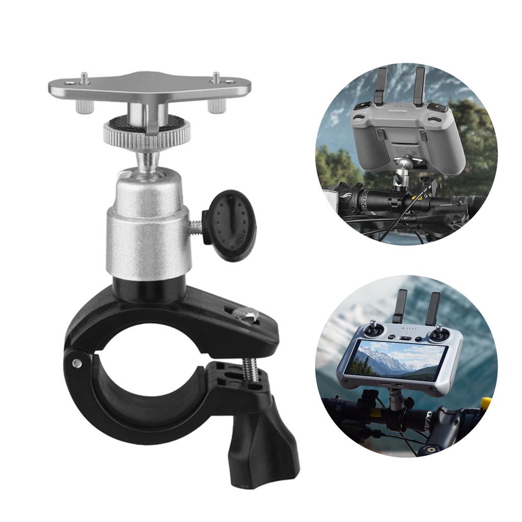 Aluminium Alloy Bike Mounting Base for DJI Mini 4 Pro/Mavic Air 3/RC RC2 Remote Control with Screen 1/4 Screw Mount