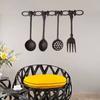 Vintage Iron Spoon and Fork Wall Decor Pendant Retro Old Cast Iron Artistic Accessories for Home Garden Wall Decorative Ornament