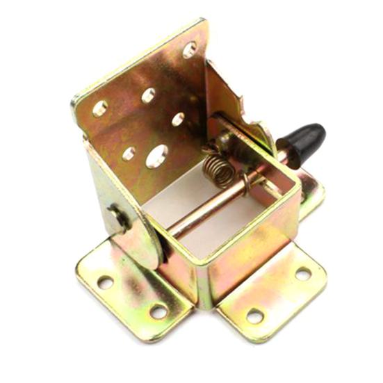 4Pcs Self Locking Hinge Strong Bearing Capacity Iron Folding Hinge Table Leg Brackets Folding Tools