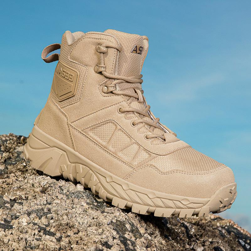 Pantofi de Alpinism pentru Bărbați Cizme Tactice Impermeabile Militare de Înaltă Calitate Pantofi de Motociclism Vânătoare Drumeții Cizme Respirabile