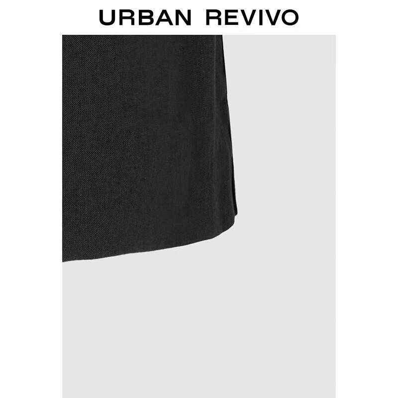 UR Men's Linen Blend Straight Casual Shorts