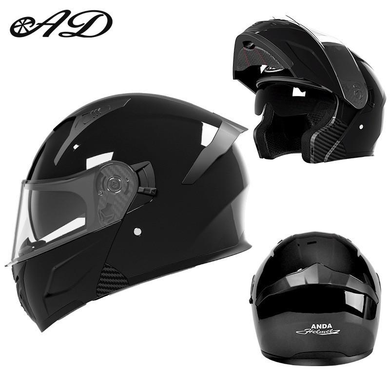 Full Face Motorcycle Helmet Men Women Winter ABS Safety With Flip-Up Visor 3C Certified