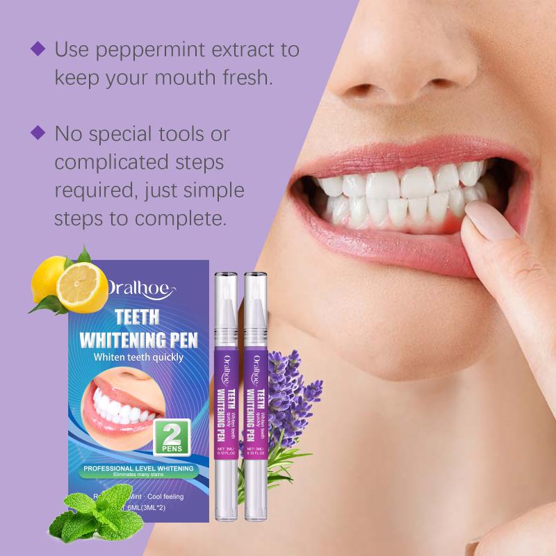 

Teeth Whitening Gel Pen Gentle Cleaning Yellow Stains Color Toothpaste removal Odor Fresh Breath Tooth Care Tool 6ml one size