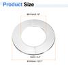 Uxcell 2 pezzi Flangia Divisa da Parete 22mm-172mm Acciaio Inossidabile Rotonda Autoadesiva Copertura per Tubo Flangia Divisa Clip-on Rosone Collare