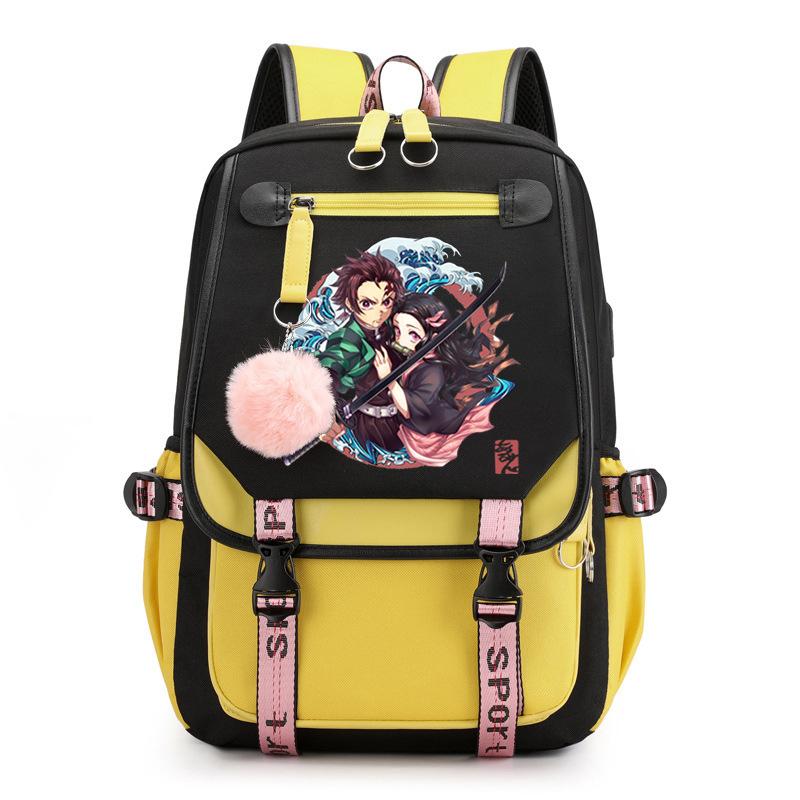 Anime Ghost Destroy Peripheral School Bag Junior High School Student High School Student Male and Female Same College Wind Backpack