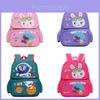 Adorable Cartoon Astronaut Backpack For Kids Cute Nylon School Bag For Boys And Girls