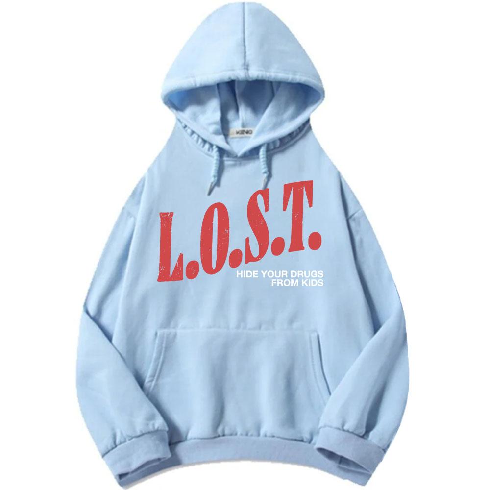 Mgk Lost Americana Hoodies Mode Herbst Fleece Kapuzenpullover Freizeit Langarm Herren Pullover Grafische Druckoberteile