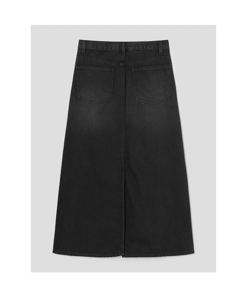 8seconds Tencel Blended Denim Maxi Skirt Ash