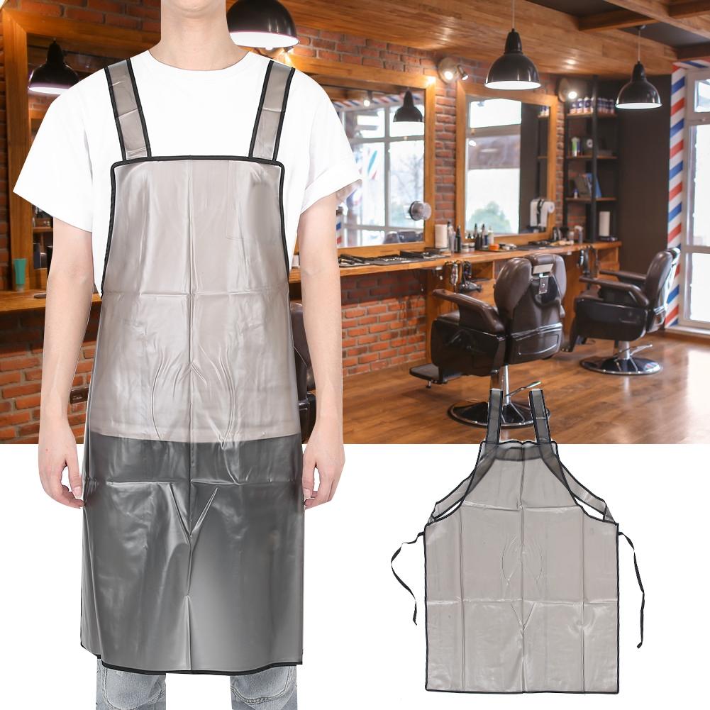 Hairdressing Apron Waterproof Barber Shop Hair Salon Hairdressing Hair Dyeing Cape GownBlack