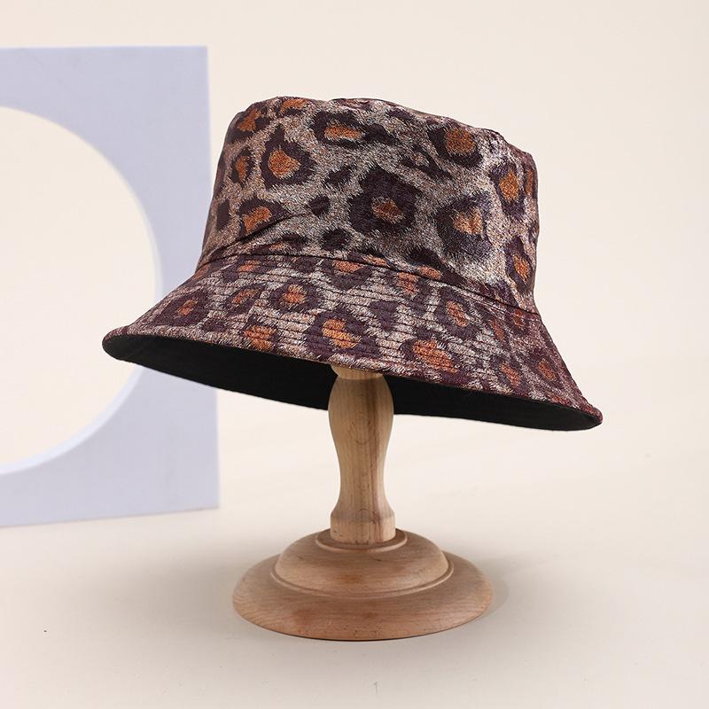 New big head circumference bucket hat women spring and autumn sunscreen sunshade show face small PU basin hat fashion bucket hat