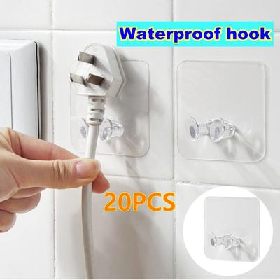 20 PEZZI Gancio da Bagno Forte Antiscivolo per Utensile Domestico Utile Multiuso ARI