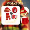 Kids Firefighter Costume Work Clothing Suit Halloween Dress Up for Party