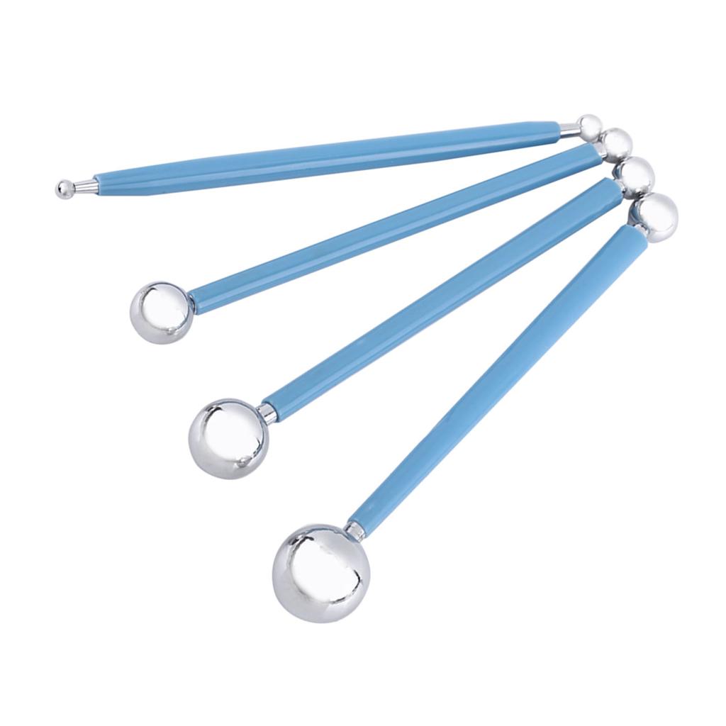 Stainless Steel Ball Shape Modeling Tool Set Clay Sculpey Smooth Tools