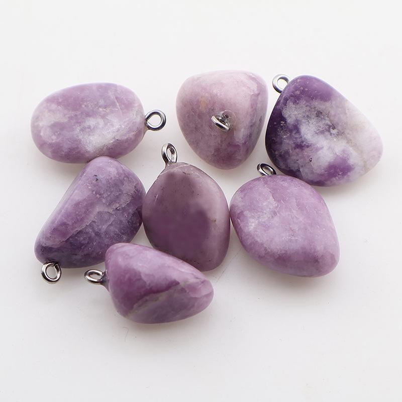 Irregular Natural Agate Crystal Stone Pendants for Keychains and Accessories