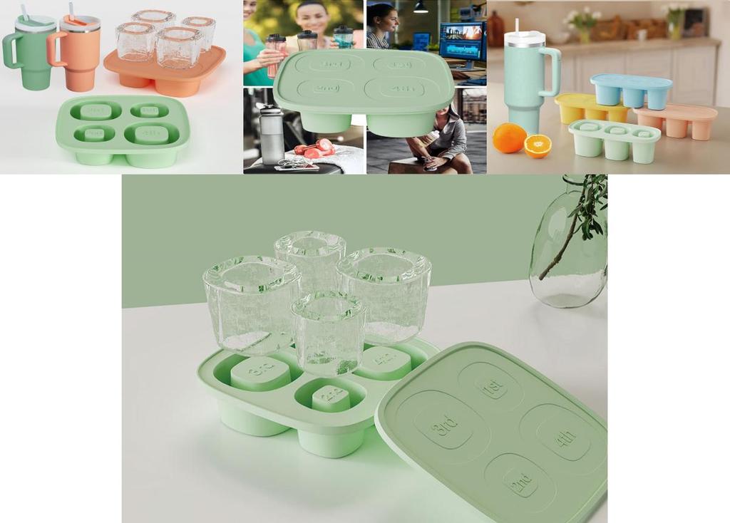 Durable Silicone Stanley Ice Tray With Easy Release Feature For Quick Freezing