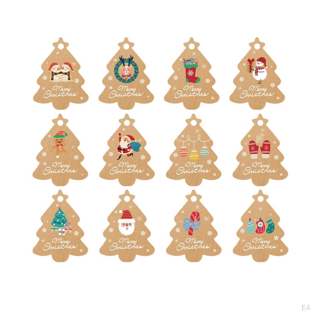 Christmas Tags Decor Creative Decorative Hang Gift Wrapping Hanging