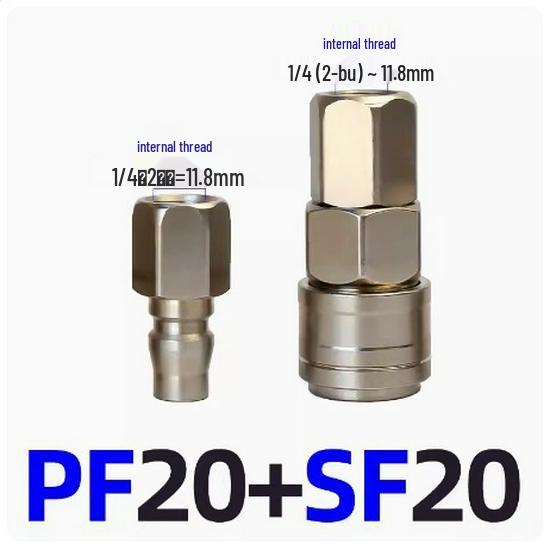 C-Type Self-Locking Air Hose Quick Connector for Compressors & Pneumatic Tools