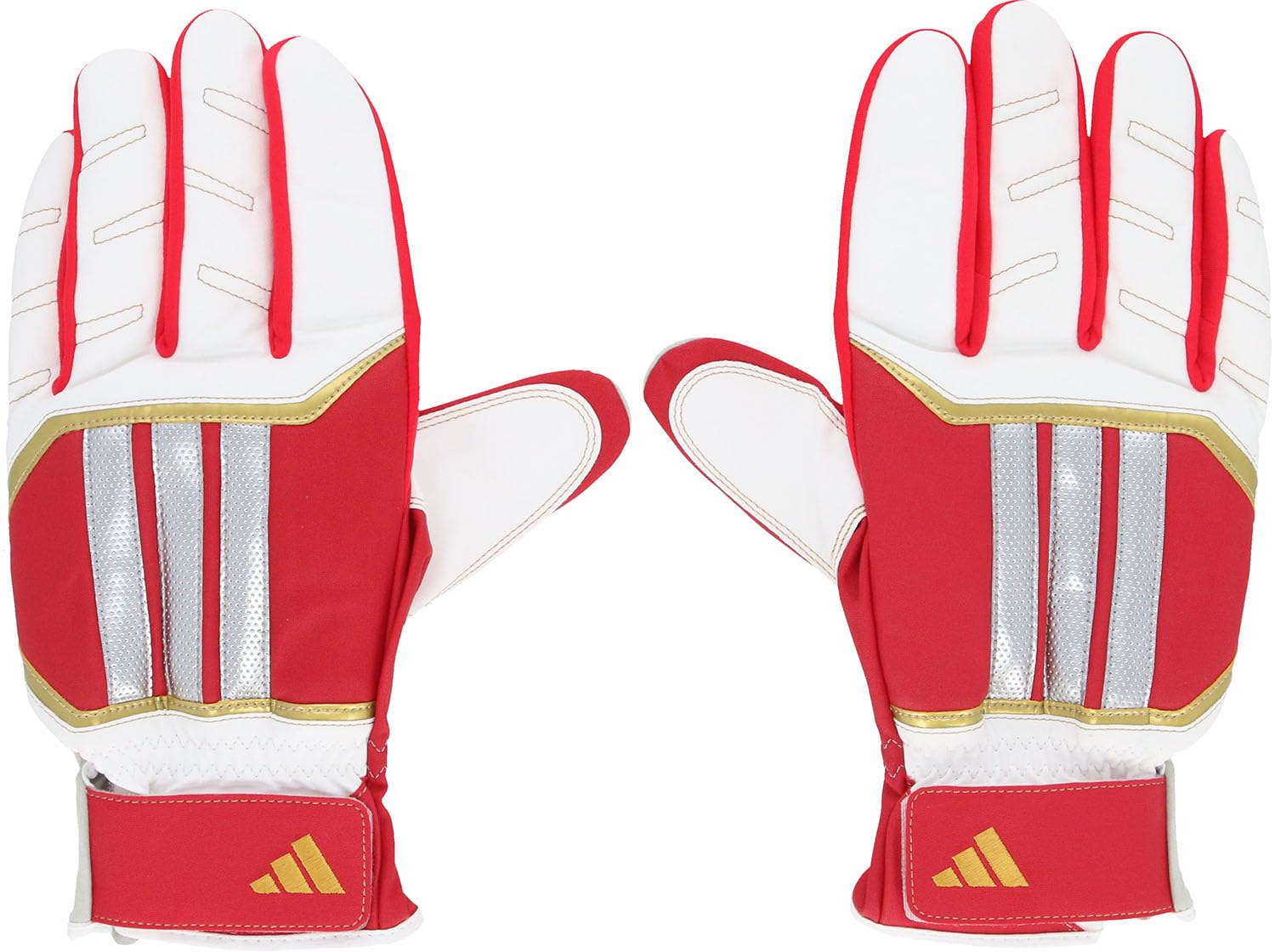 

adidas Скользящая перчатка для бейсбола/софтбола, Размер LBG705, Красный/Белый, L,