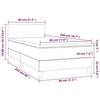 3140973 vidaXL Divan Bed with Mattress Grey 80x200 Cm Faux Leather