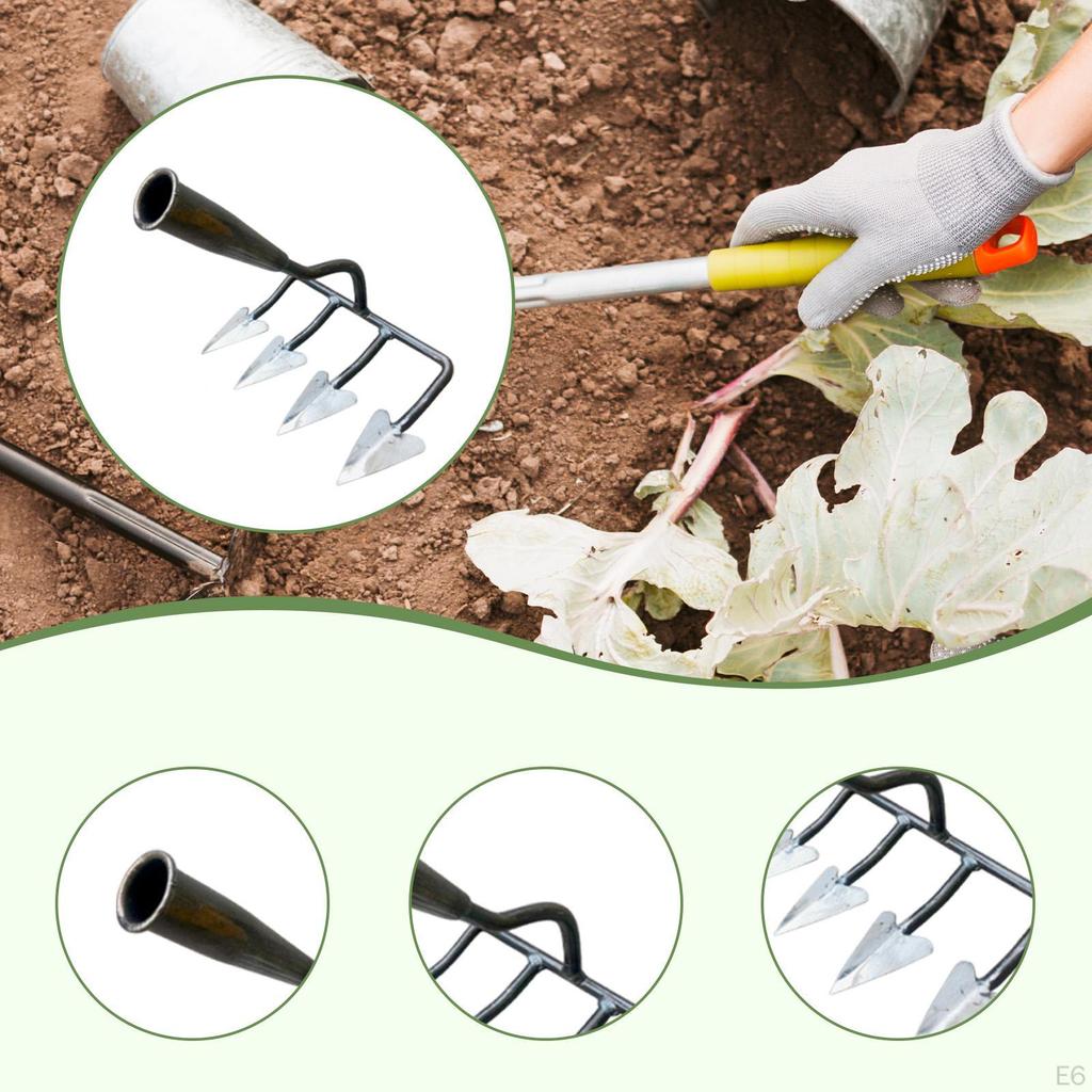 Gartenhacke Werkzeug Mehrzweck Ersatz Vielseitig Boden lockern Bearbeiten Unkraut jäten Düngen