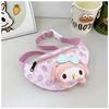 Versatile cute cartoon fanny pack Kulomie messenger bag mini high-value breast bag casual girl children's shoulder bag