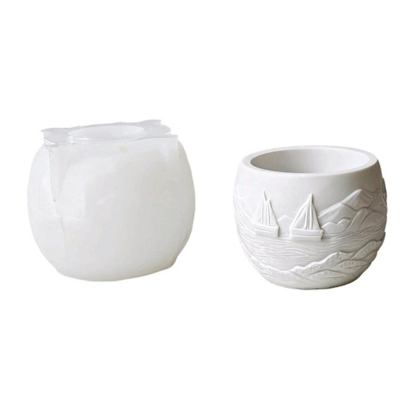 Silikon Kerzenbecher Pflanzgefäßform zum Basteln Wiederverwendbare Hitzebeständige Materialien für Kinder und Heimdekorationsprojekte