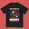 Dead Inside But Merry Christmas Hipster Skull Kids T Shirt