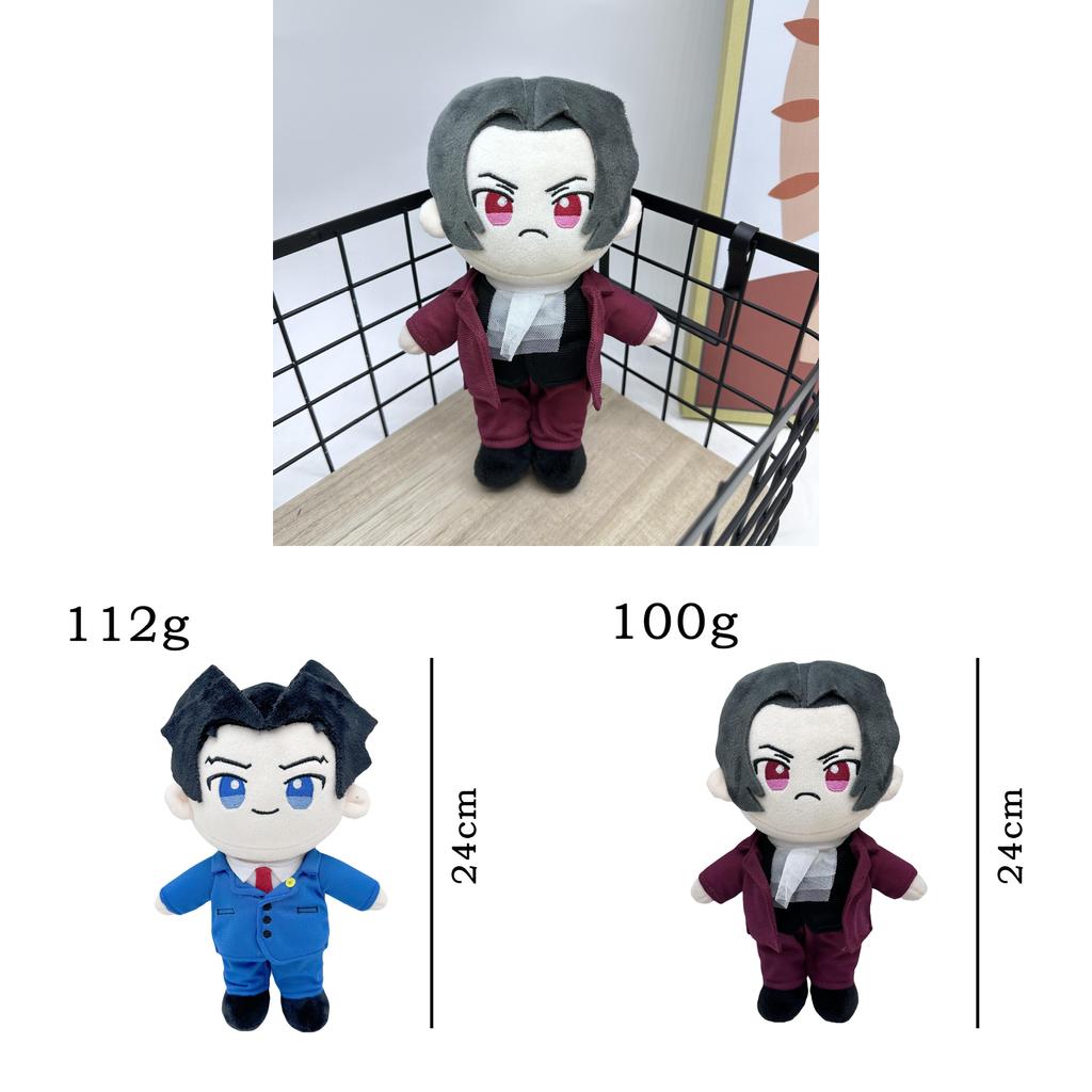 Ace Attorney Knuffel met PP Katoen Vulling Voor Anime Fans
