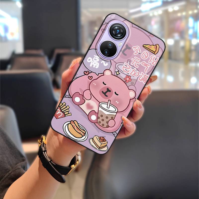 Handytasche Komplettschutz Handyhülle Für Blackview A200 Pro Rückseite Paar Cartoon Wasserdicht Stoßfest Staubdicht TPU