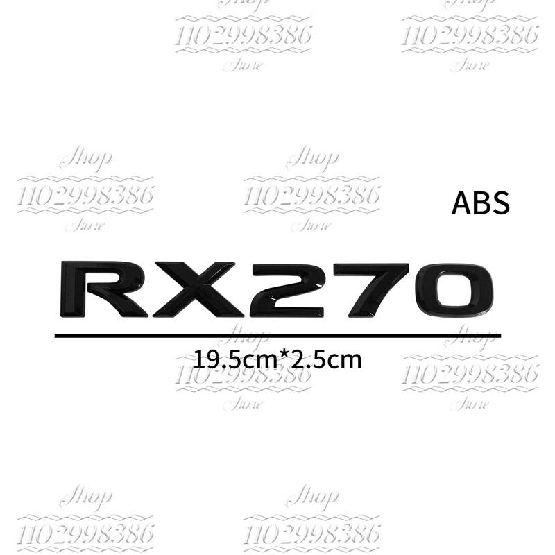 Vhodné pro RX300, RX350, RX500h, RX450h, RX270, RX200t Lexus zadní znak dekorativní kovové samolepky s písmeny
