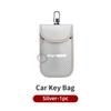 OWVZ1 Portable Leather Car Key Protective Case Key Organizer Bag Badge Accessories For KIA K5 K2 Optima Soul Spectra Niro Cadenza