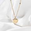 European and American Valentine's Day jewelry high-end love necklace creative gift peach heart photo frame pendant collarbone chain women