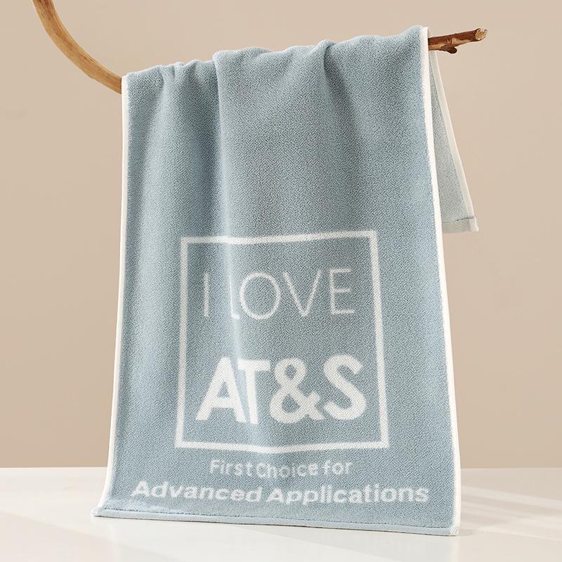 Thick, Absorbent Striped Cotton Face Towel - Soft Yarn-Dyed Design for Adults