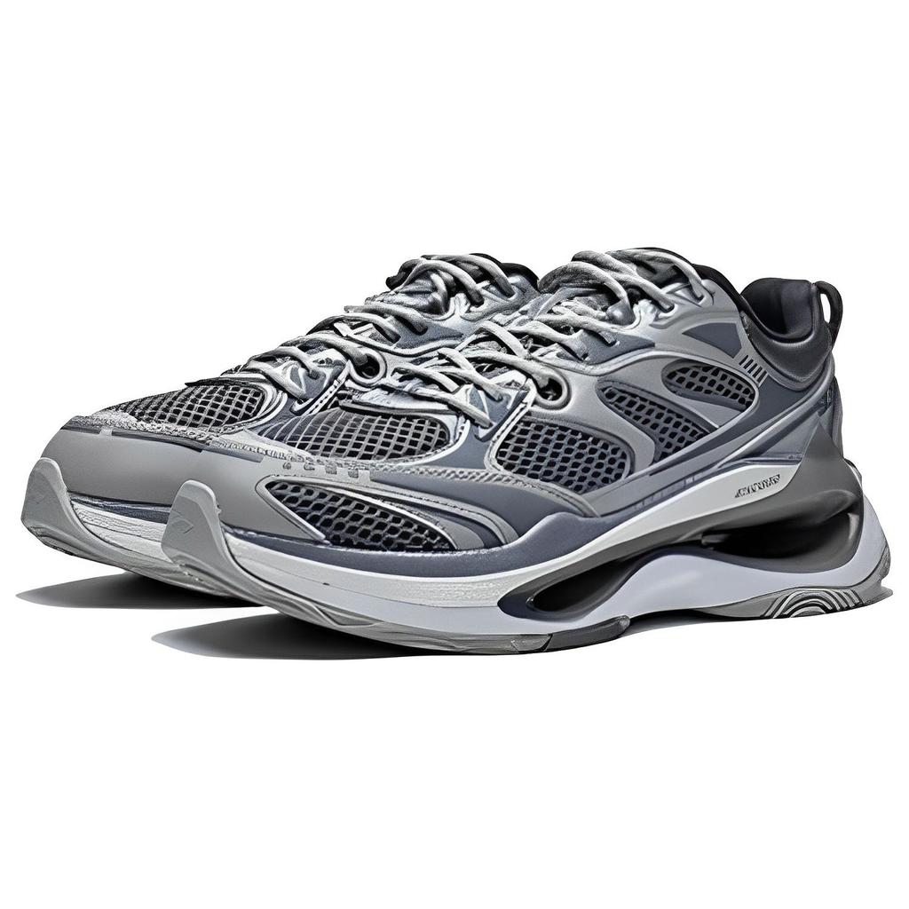 Li Ning Beyond Infinity Comfortable Versatile Non-Slip Wear-Resistant Breathable Low-Top Sports Casual Shoes Men sneaker Gray AZGT003-3