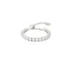 Eenie Beenie Silver Tennis Chain Ring (adjustable Size)
