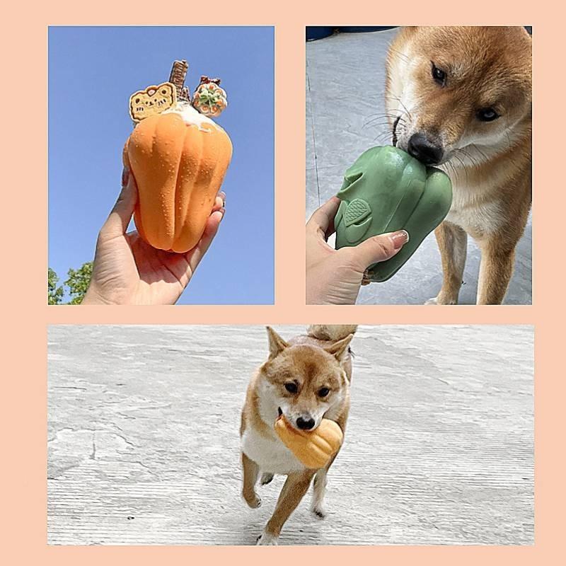 Durable Silicone Pet Food Toy Pumpkin Pirate Design For Dogs And Cats Anti-bite