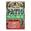Retro Rectangular Tin Sign 20x30cm Vintage Metal Plaque for Home Garden Wall Decor