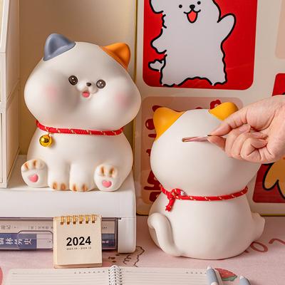 New Dingdang Cat Piggy Bank Children's Large Capacity Can Enter or Out Children's Study Decoration Piggy Bank June 1st Gift
