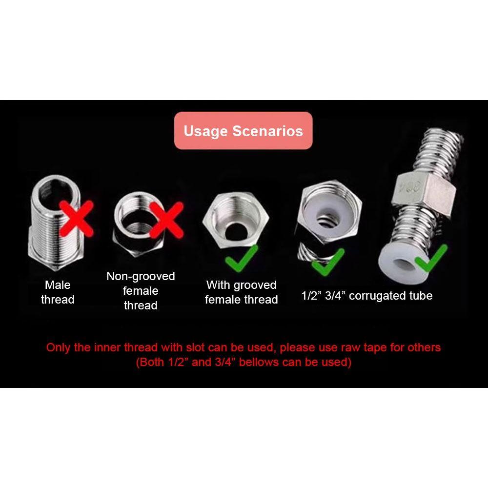 1Sheet Leak-proof Faucet O-Ring Sealing Gasket S/L Faucet Leak Repair Kit Pipe Connection Gasket