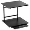 UTIMIU Refrigerator Top Rack Range Rack with Sliding Shelf Kitchen Storage Rack Cupboard Width X Depth X Height 45cm Microwave Rack Refrigerator Top