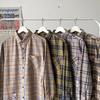 Unisex Retro Plaid Color Block Loose Casual Shirt - Spring/Autumn
