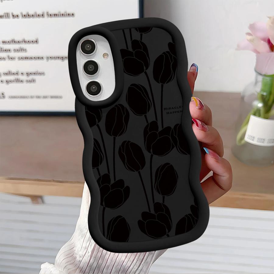 Soft Phone Cover Case for Samsung Galaxy A52 A16 A12 A14 A13 A21s A15 A11 A22 A33 A04 A03 A05 A53 A06 A23 Plant Flower