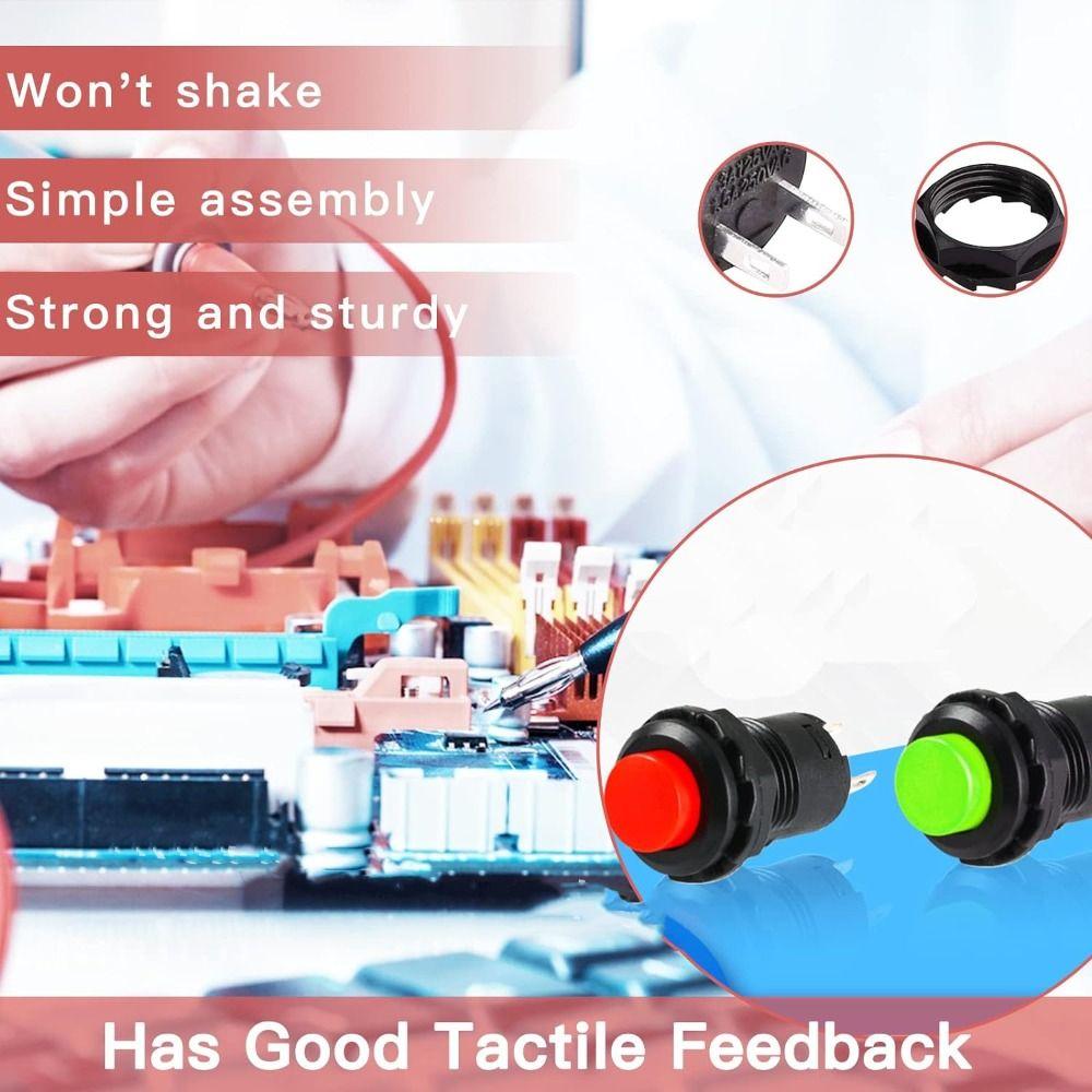 Mini Latching Pushbutton Switches 12mm  Widely Application