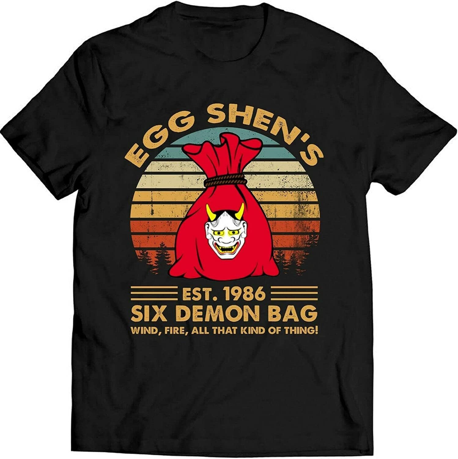 Egg Shen s Est 1986 Six Demon Bag T Shirt Big Trouble in Little China Black XXL чёрный