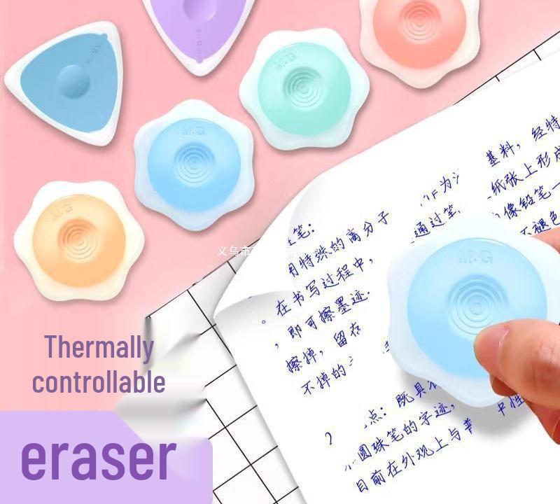 Kreativní gelové pero s tepelně smazatelným inkoustem a roztomou tepelně citlivou gumou pro studenty