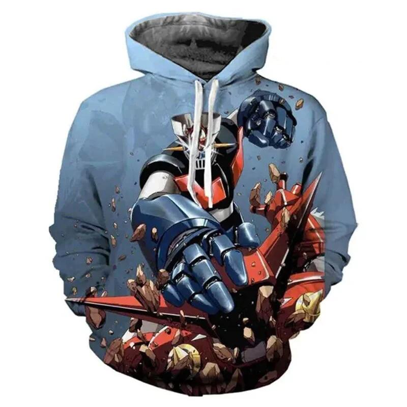 Anime Mazinger Z Hoodies 3D Print Hoodie Men/women Long Sleeve Fashion Hooded Men Fashion Kids Hoodie Y2K Unisex Clothing